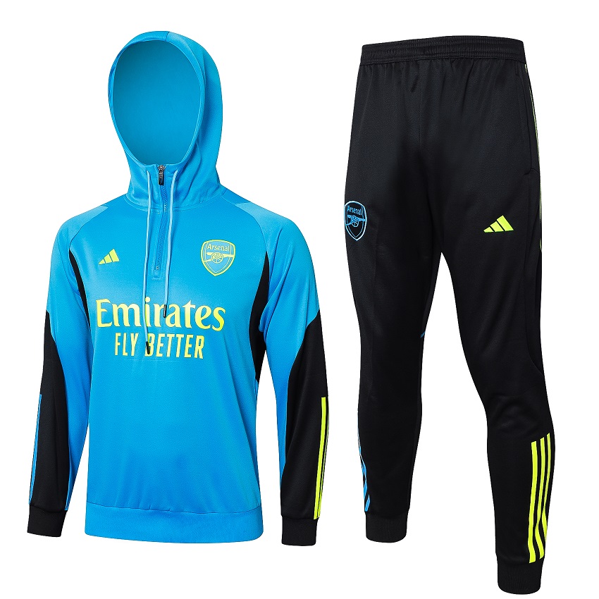 AAA Quality Arsenal 23/24 Hoodie Tracksuit - Blue